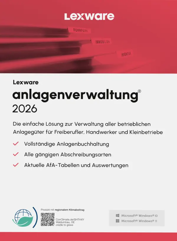 anlagenverwaltung 2026 Jahresversion