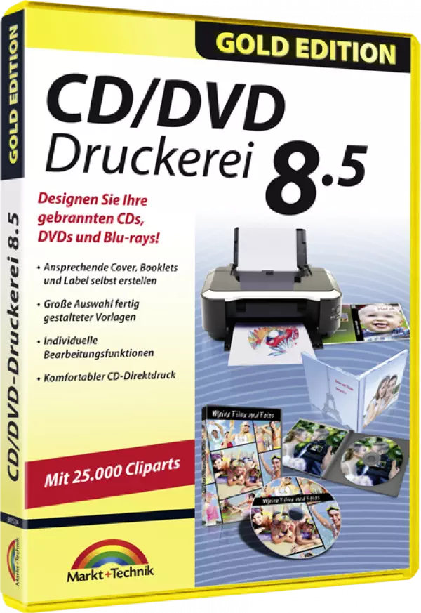 CD/DVD Druckerei 8.5 - Gold Edition