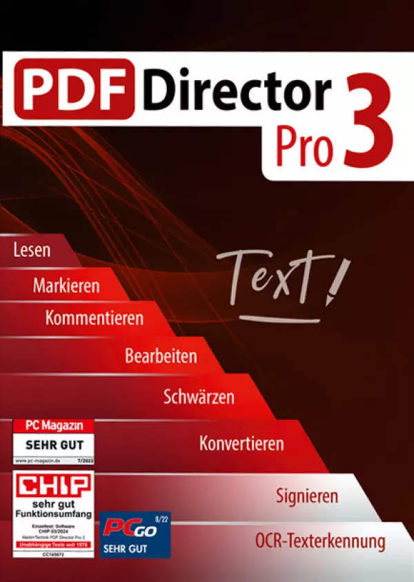 PDF Director Pro 3 - Dauerlizenz für 3 PCs