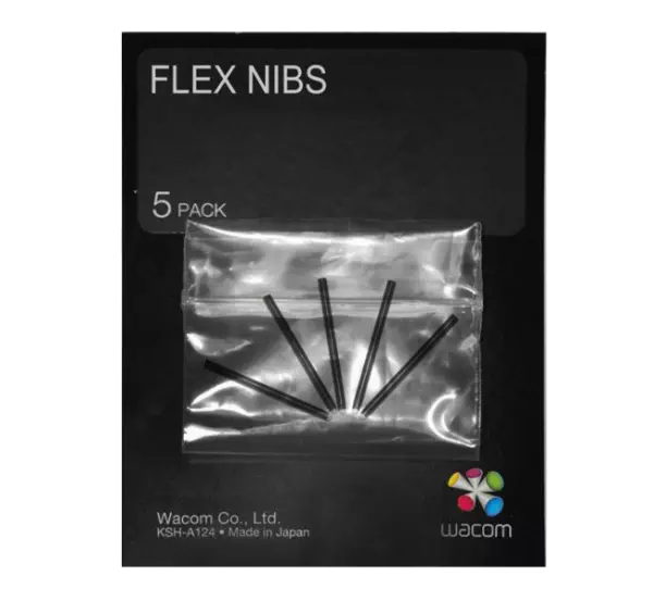 Wacom flexible Stiftspitzen, 5 Stk., schwarz (ACK-20004)