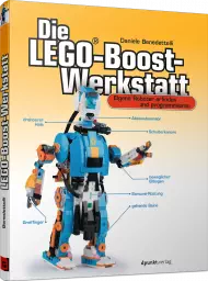Die LEGO-Boost-Werkstatt, ISBN: 978-3-86490-644-2, Best.Nr. DP-644, erschienen 10/2019, € 26,90