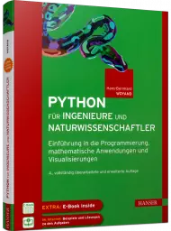 Python für Ingenieure und Naturwissenschaftler, ISBN: 978-3-446-46483-4, Best.Nr. HA-46483, erschienen 01/2021, € 29,99