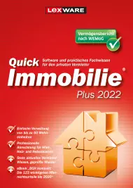 QuickImmobilie Plus 2022 Jahresversion, EAN: 9783648146804, Best.Nr. LXO1255, erschienen 06/2021, € 189,00
