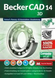 BeckerCAD 14 3D - Dauerlizenz für 3 PCs, Best.Nr. MTO-81186, erschienen 11/2022, € 39,99