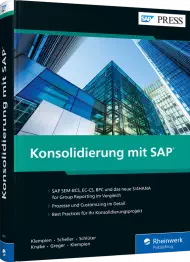 Konsolidierung mit SAP, ISBN: 978-3-8362-4431-2, Best.Nr. RW-4431, erschienen 03/2019, € 99,90