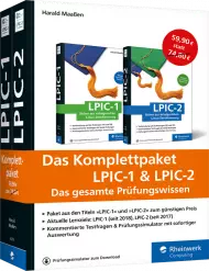 Das Komplettpaket LPIC-1 & LPIC-2 - Das gesamte Prüfungswissen, ISBN: 978-3-8362-6379-5, Best.Nr. RW-6379, erschienen 08/2018, € 59,90