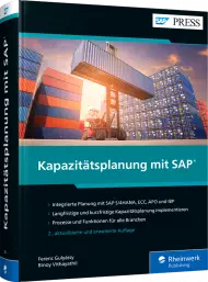 Kapazitätsplanung mit SAP, ISBN: 978-3-8362-7355-8, Best.Nr. RW-7355, erschienen 12/2020, € 89,90