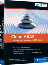 Clean ABAP, ISBN: 978-3-8362-8659-6, Best.Nr. RW-8659, erschienen 01/2022, € 79,90