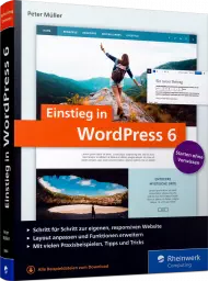 Einstieg in WordPress 6, ISBN: 978-3-8362-8664-0, Best.Nr. RW-8664, erschienen 09/2022, € 24,90