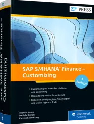 SAP S/4HANA Finance - Customizing, ISBN: 978-3-8362-8715-9, Best.Nr. RW-8715, erschienen 08/2022, € 89,90