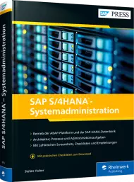 SAP S/4HANA - Systemadministration, ISBN: 978-3-8362-8775-3, Best.Nr. RW-8775, erschienen 08/2022, € 89,90