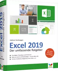 Excel 2019 - Der umfassende Ratgeber, ISBN: 978-3-8421-0526-3, Best.Nr. VF-0526, erschienen 01/2019, € 39,90