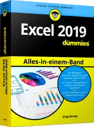 Excel 2019 Alles-in-einem-Band für Dummies, ISBN: 978-3-527-71608-1, Best.Nr. WL-71608, erschienen 04/2019, € 24,99