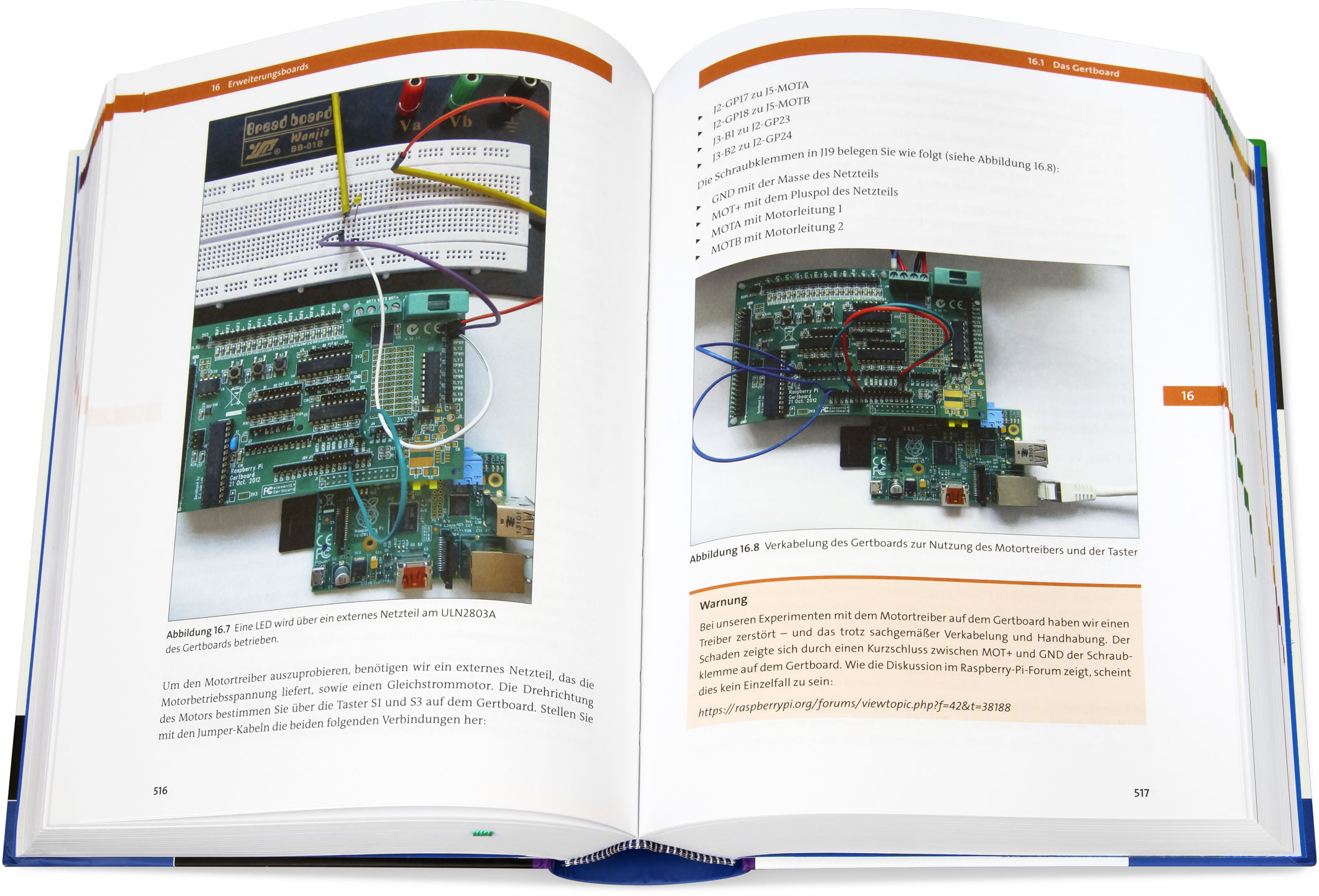 Blick ins Buch: Raspberry Pi – Das umfassende Handbuch