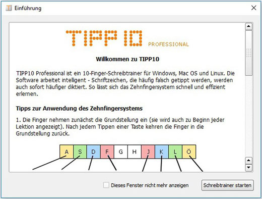 TippTrainer Tipp10 Professional, Schnell und einfach das Zehn-Finger-System  erlernen, Markt + Technik, 4-251357-80678-4