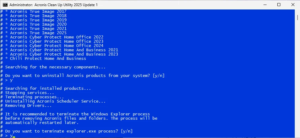 Acronis Clean Up Utility 2.0