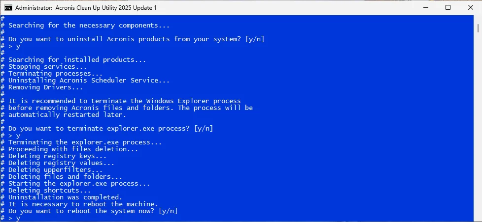 Acronis Clean Up Utility 2.0