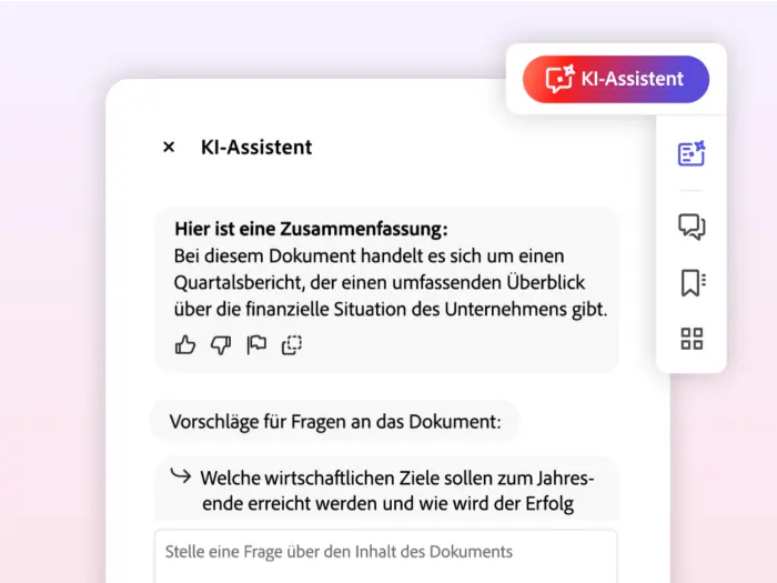 Eine Zusammenfassung mit dem KI-Assistenten erstellen