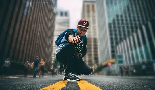 Fokus mit Tiefenkarte