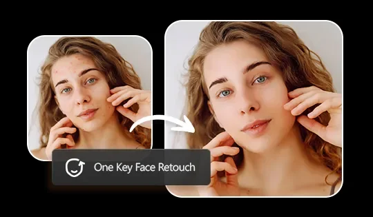 Gesichtsretusche mit einem Klick