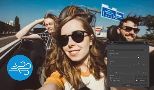 Windgeräusche mit KI entfernen