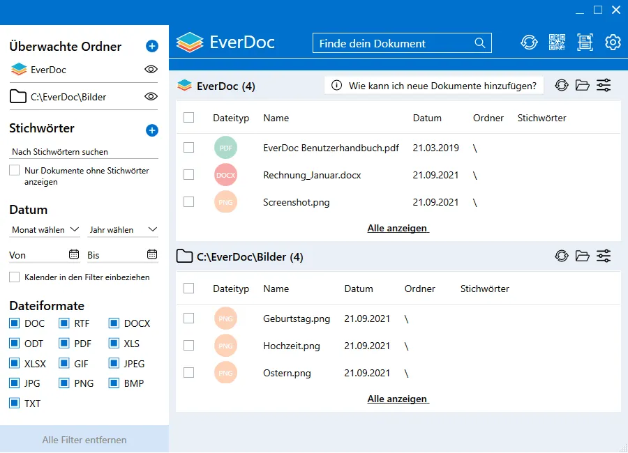 EverDoc Dokumentenverwaltung