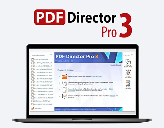PDF Director Pro 3 - Dauerlizenz für 3 PCs