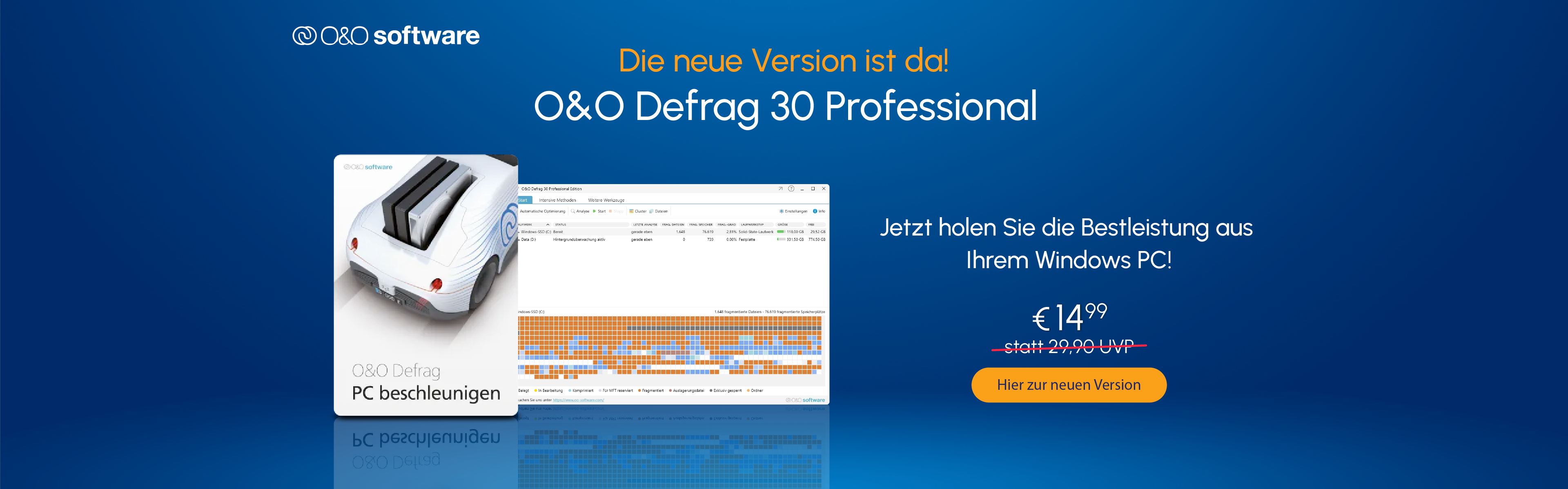 O&O Software Defrag 30 Professional