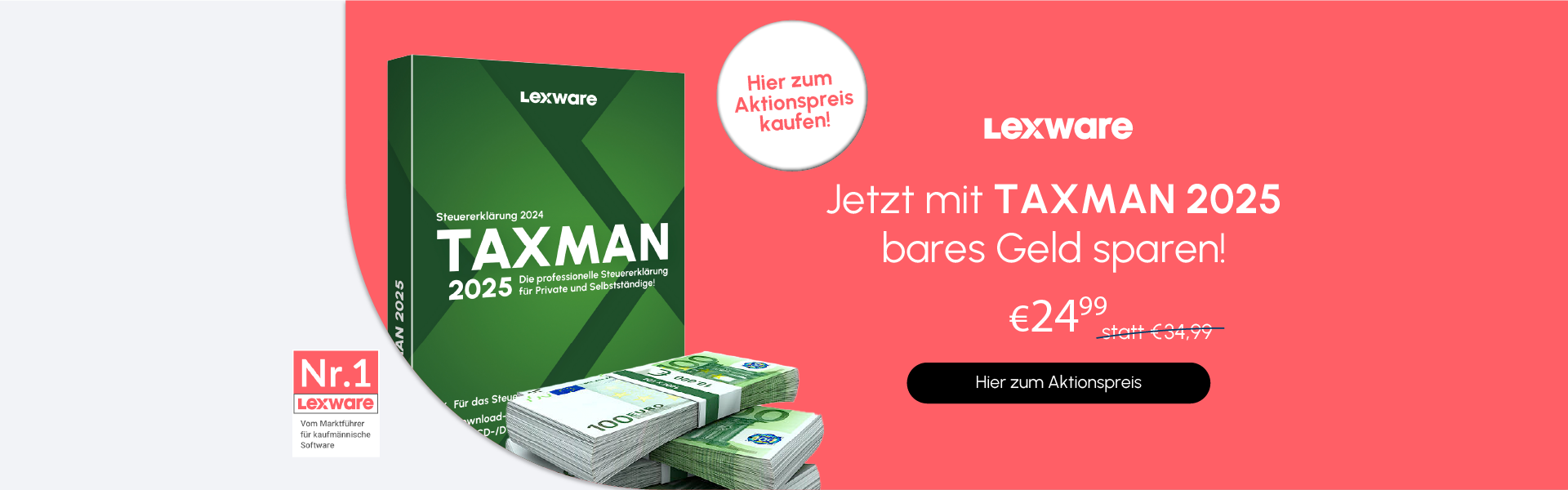 Lexware TAXMAN 2025 für 24,99 €