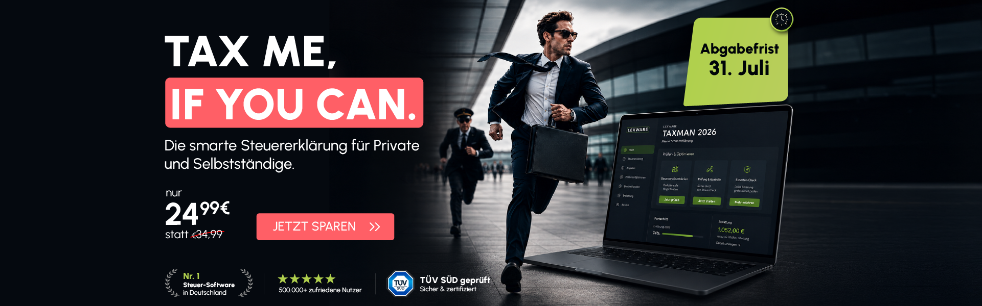 Lexware TAXMAN 2026 - der digitale Steuercoach. Clever beraten, klug gespart