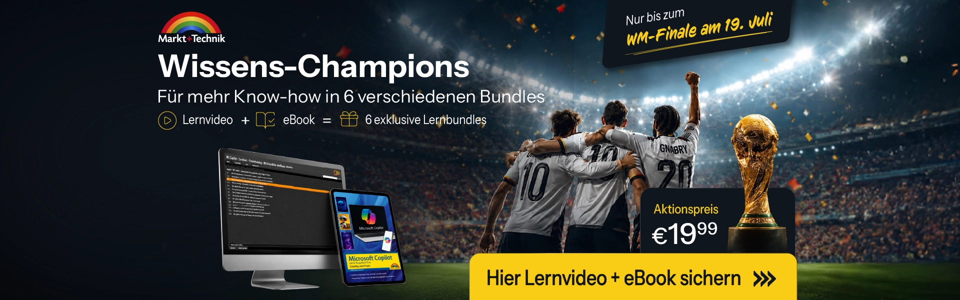 Unsere Wissens-Champions für mehr Know-how – Lernvodeo +eBook