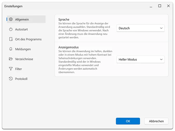 Screenshot O&O AutoBackup 8