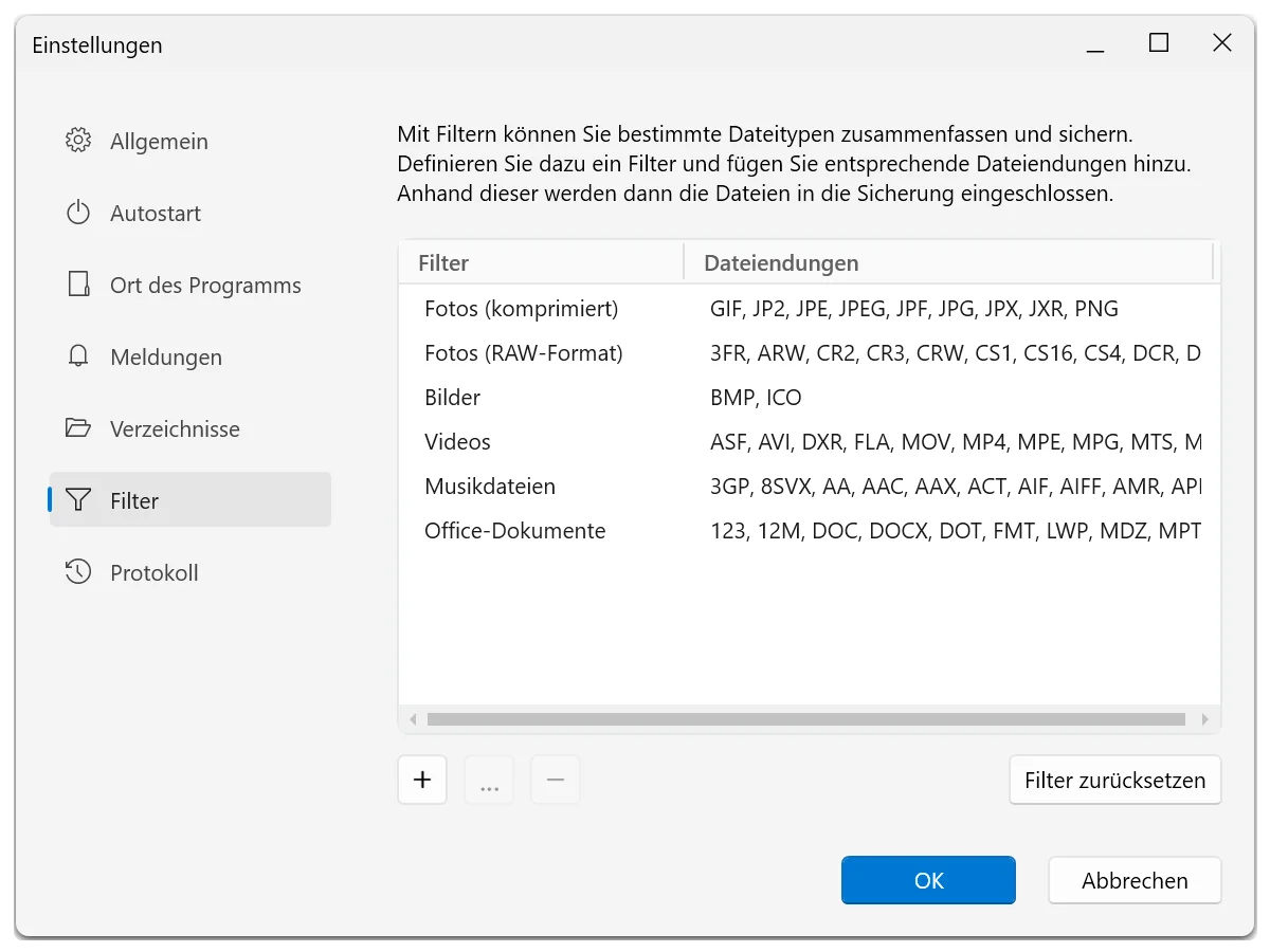Screenshot O&O AutoBackup 8