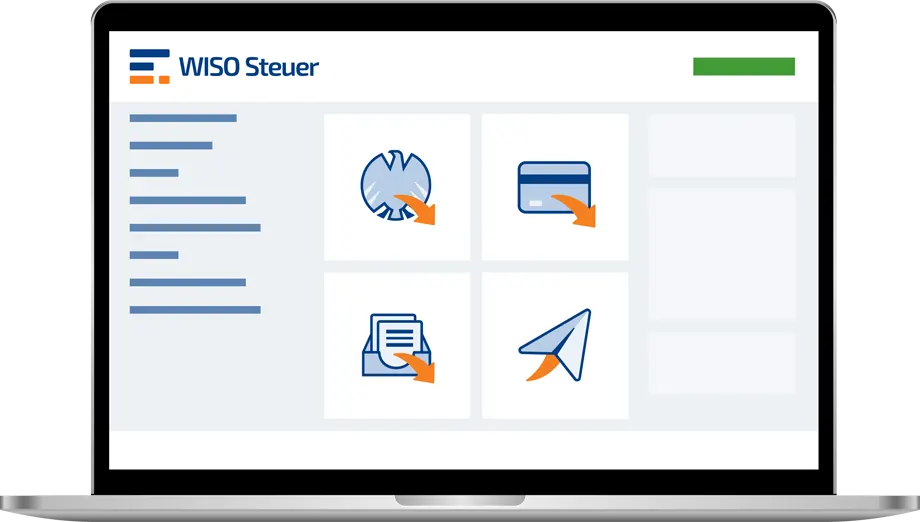 WISO Steuer 2026 auf Laptop-Bildschirm