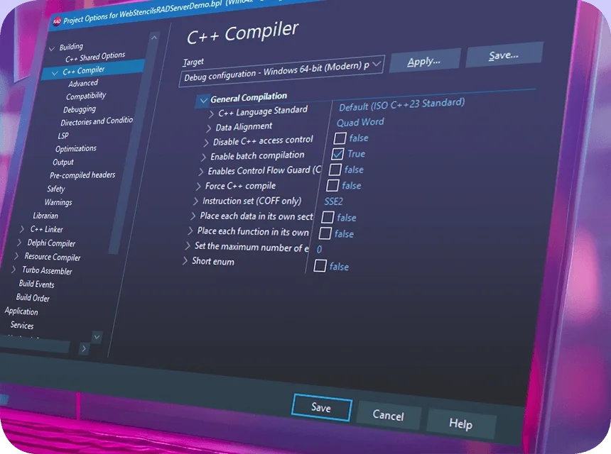 Moderne Toolchain von C++Builder