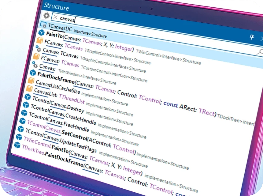 Verbesserte Suchfunktionen in der IDE