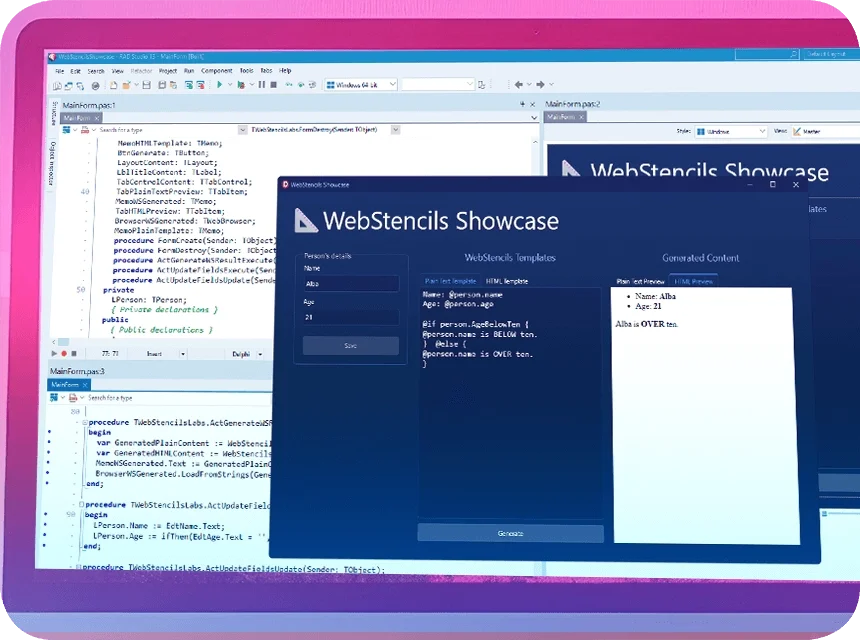 Verbesserungen bei WebBroker und WebStencils
