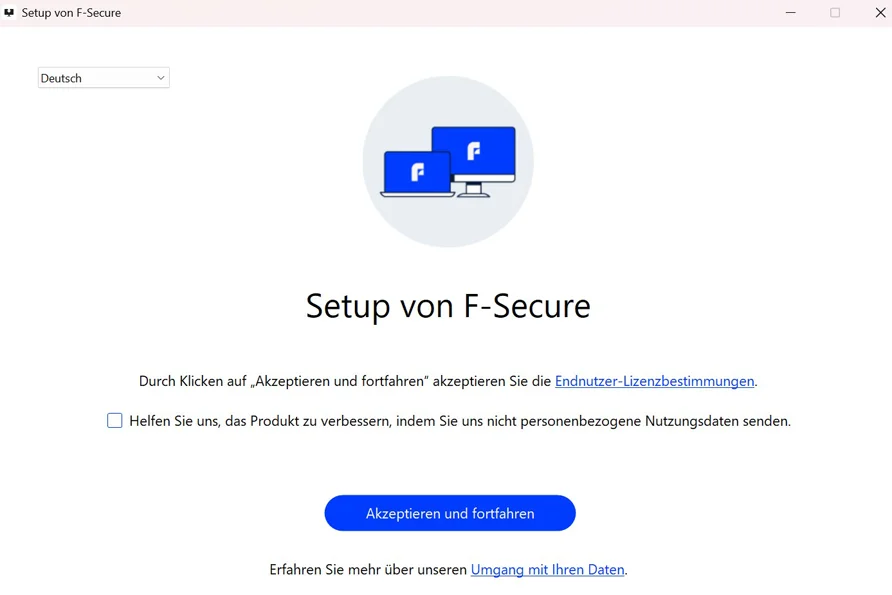 My F-Secure-Konto im Browser