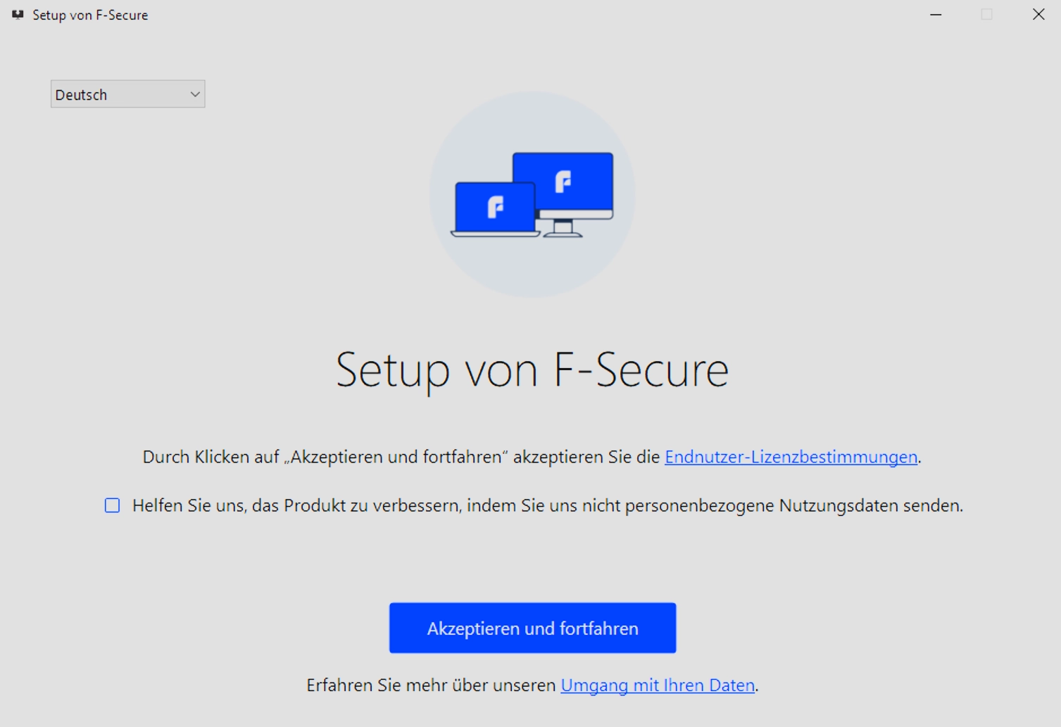 My F-Secure-Konto im Browser