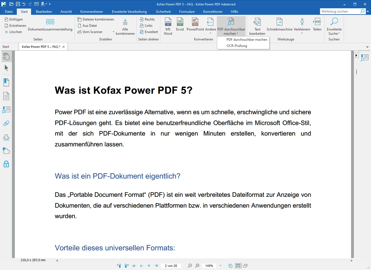 PDF durchsuchbar machen