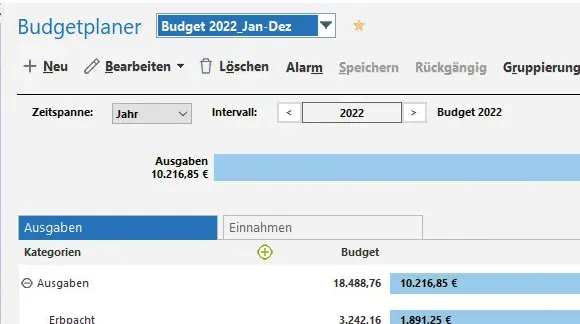FinanzManager 2023 – Budgetplaner
