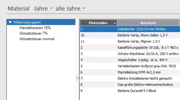 Lager und Einkauf