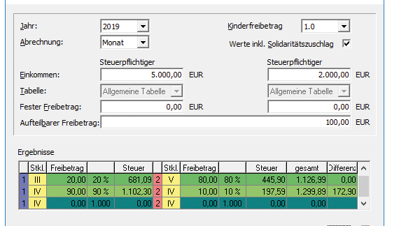 Steuerklassenrechner Lexware lohnauskunft Steuerklassenrechner