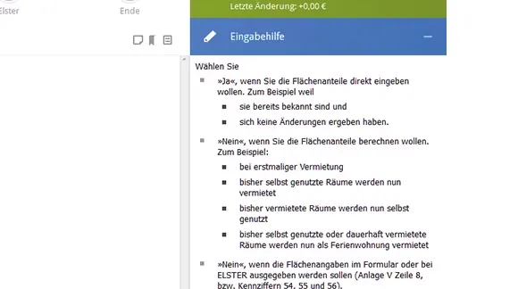 Die Eingabehilfe