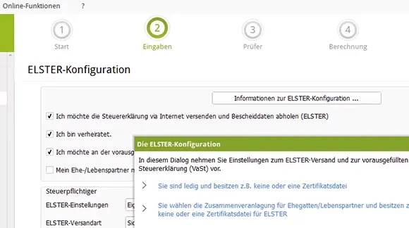 QuickSteuer ELSTER-Assistent