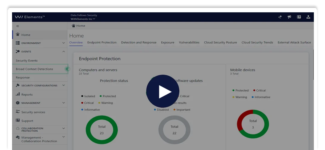 WithSecure Managed Detection and Response Demo-Vorschau