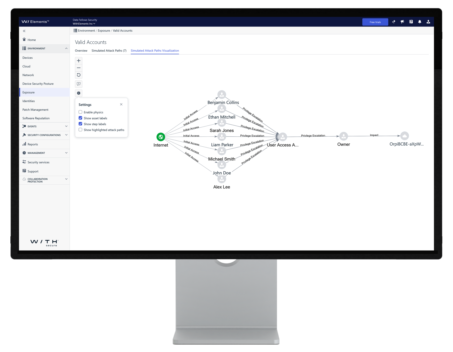 Screenshot: XM-Visualisierung