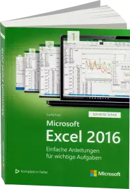 Microsoft Excel 2016 - Schritt für Schritt, ISBN: 978-3-86490-329-8, Best.Nr. MS-329, erschienen 12/2015, € 24,95
