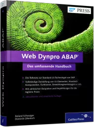 Web Dynpro ABAP - Das umfassende Handbuch, ISBN: 978-3-8362-2751-3, Best.Nr. GP-2751, erschienen 09/2014, € 69,90