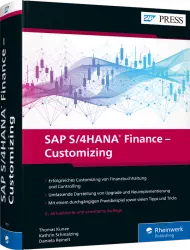 SAP S/4HANA Finance - Customizing, ISBN: 978-3-8362-7459-3, Best.Nr. RW-7459, erschienen 05/2020, € 89,90